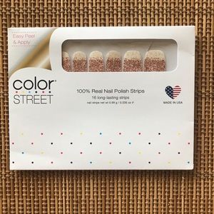 Color Street Black 100% Nail Polish Strips